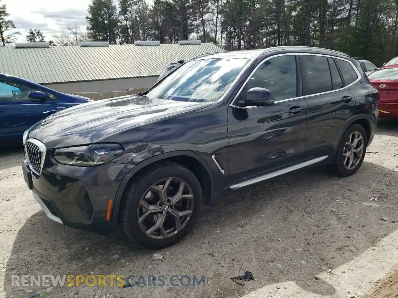 1 Photograph of a damaged car 5UX53DP07N9K59614 BMW X3 2022