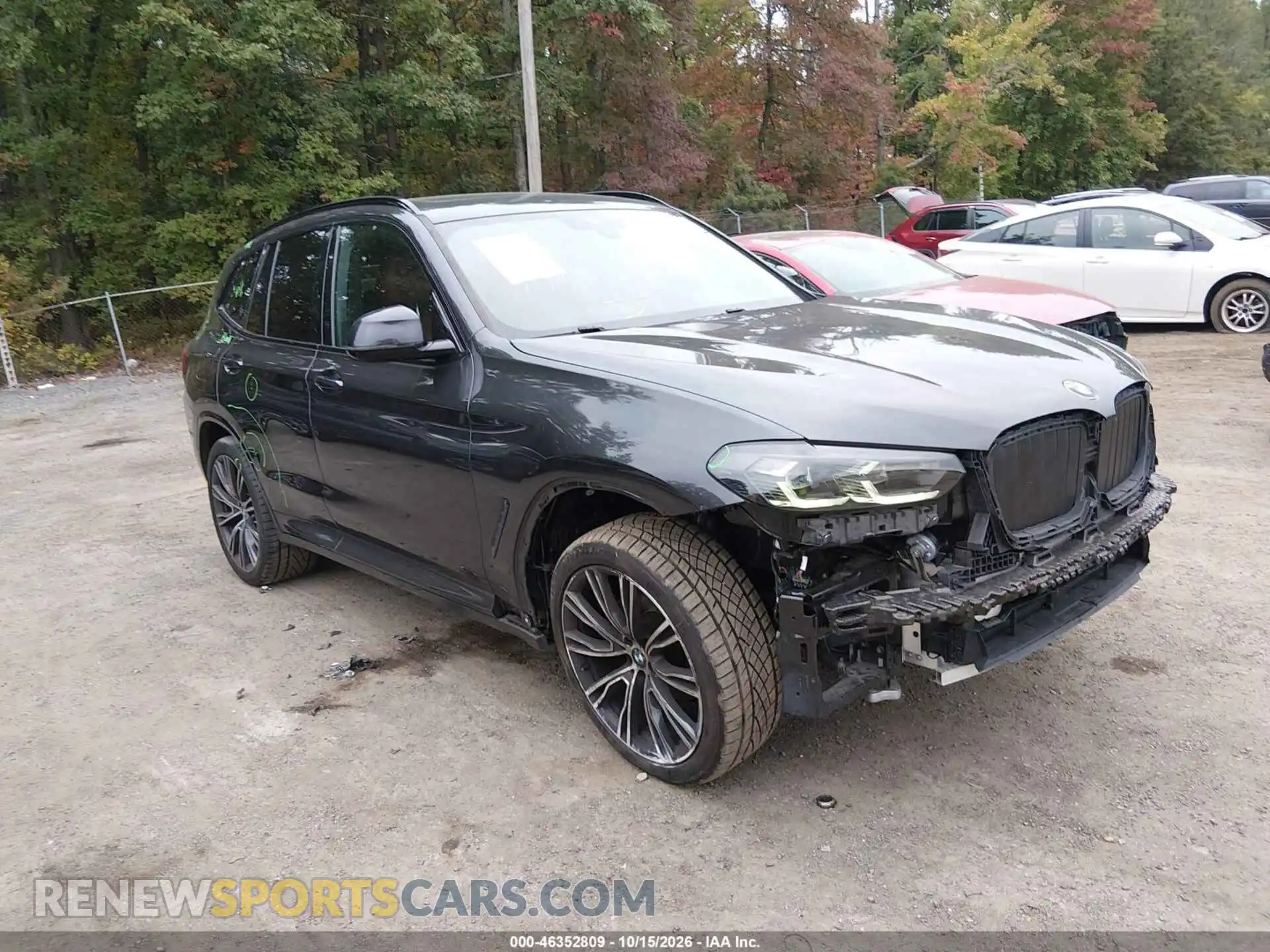 1 Photograph of a damaged car 5UX53DP07N9K59774 BMW X3 2022