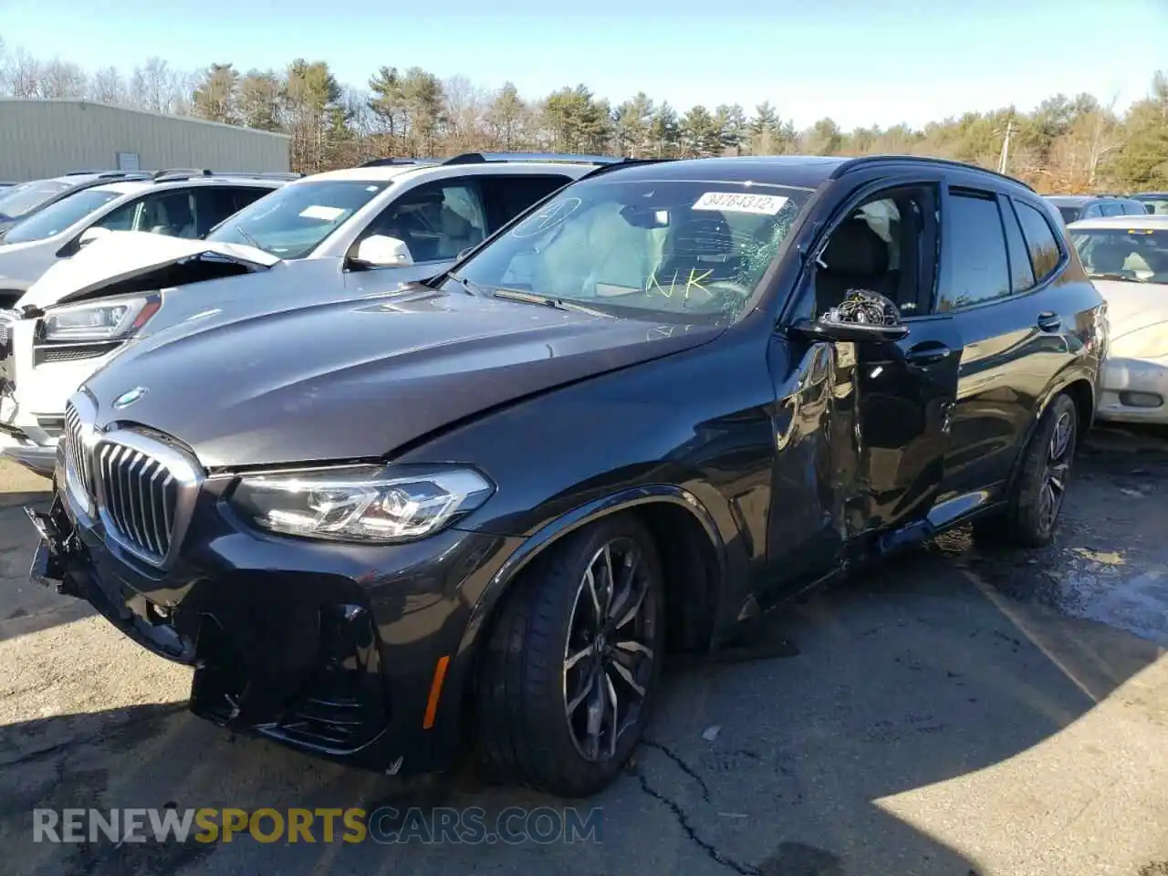 2 Photograph of a damaged car 5UX53DP07N9K75909 BMW X3 2022
