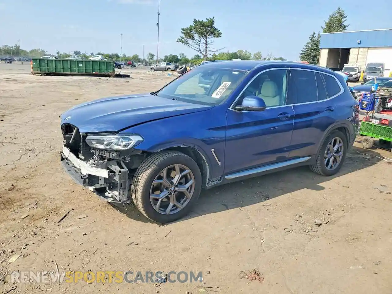 1 Photograph of a damaged car 5UX53DP07N9K99305 BMW X3 2022