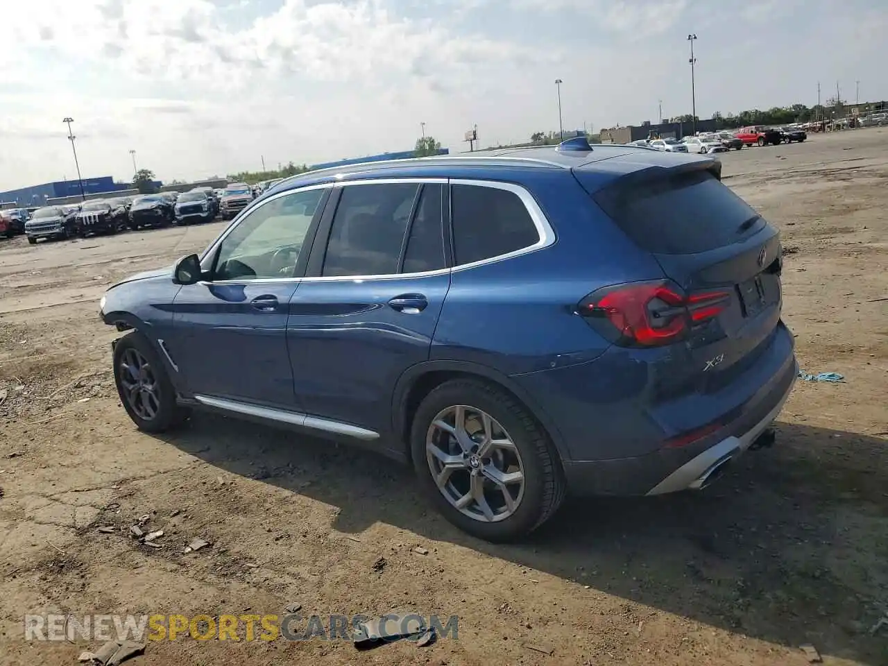 2 Photograph of a damaged car 5UX53DP07N9K99305 BMW X3 2022