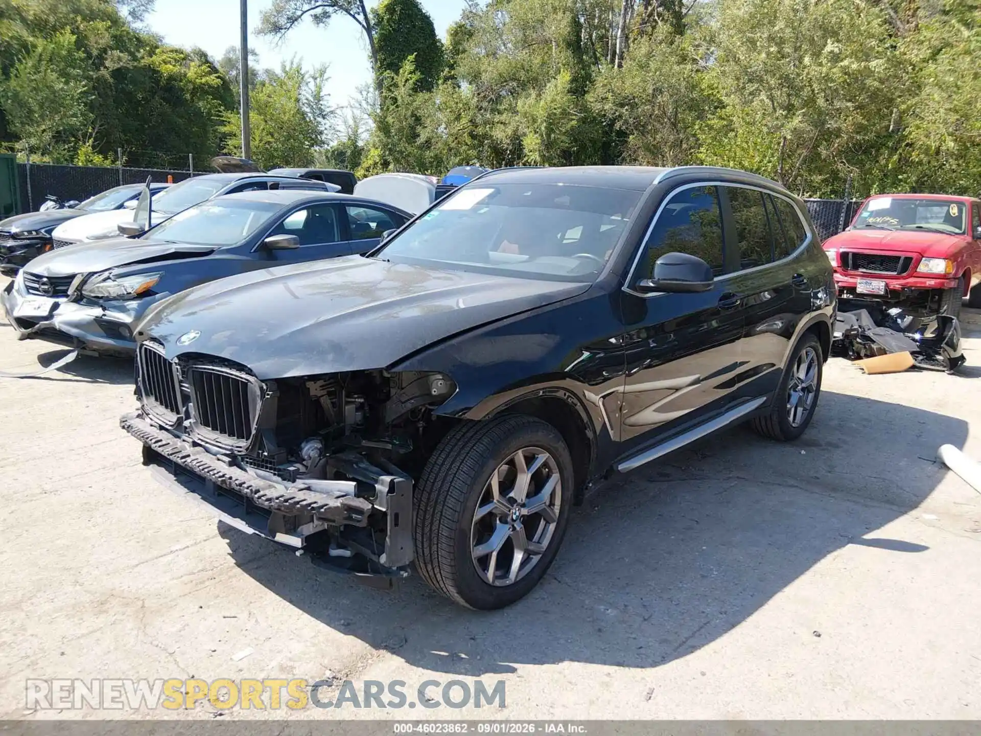 2 Photograph of a damaged car 5UX53DP07N9L22503 BMW X3 2022