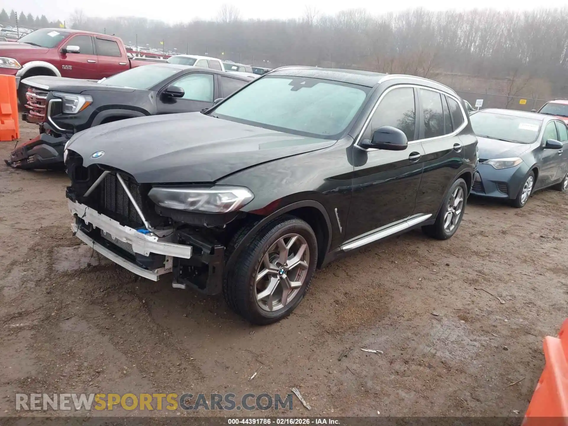 2 Photograph of a damaged car 5UX53DP07N9M93638 BMW X3 2022