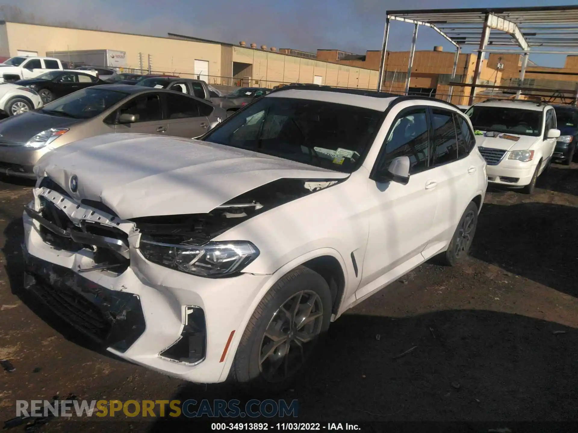 2 Photograph of a damaged car 5UX53DP07N9N28291 BMW X3 2022