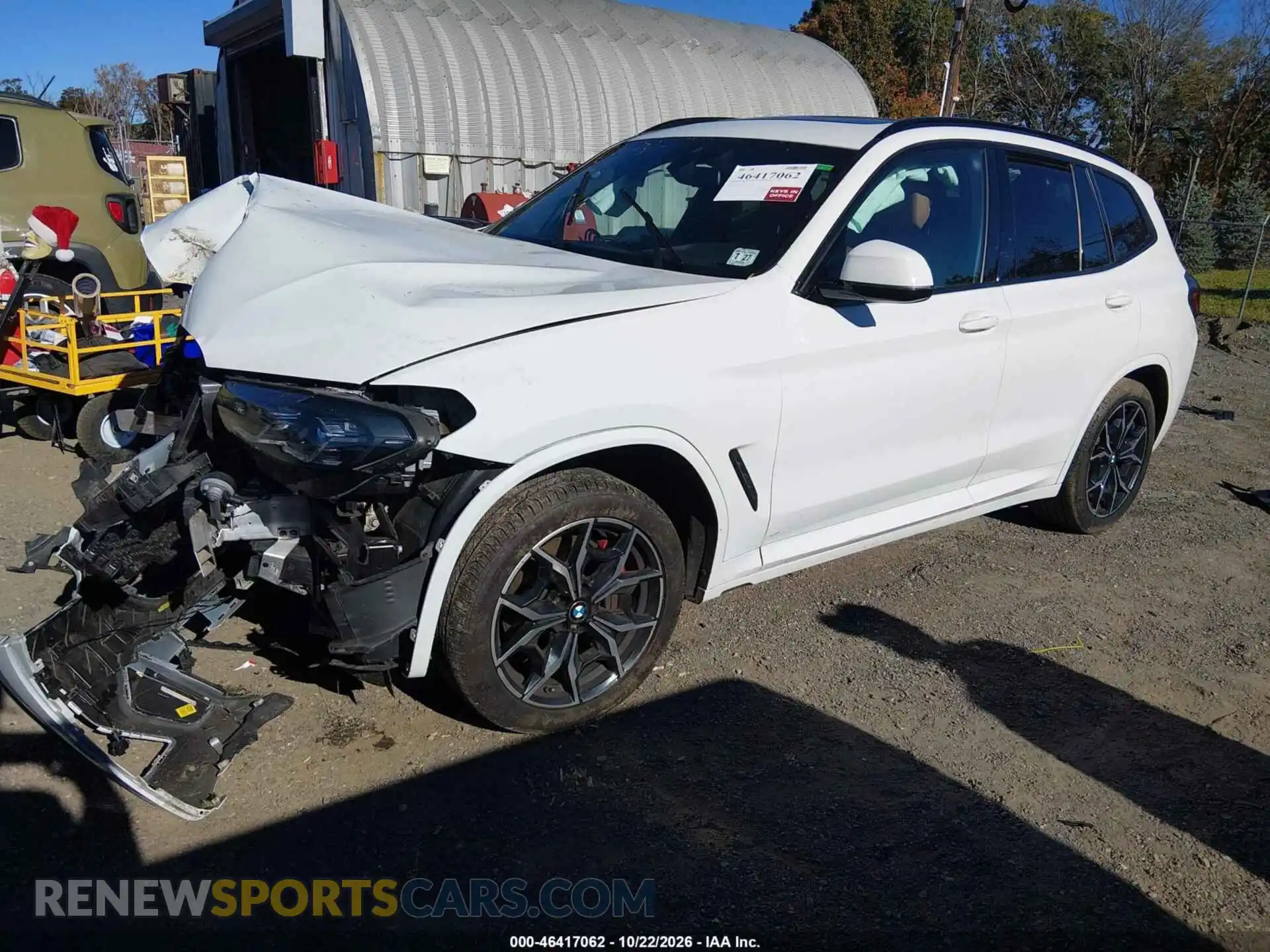 2 Photograph of a damaged car 5UX53DP07N9N28971 BMW X3 2022