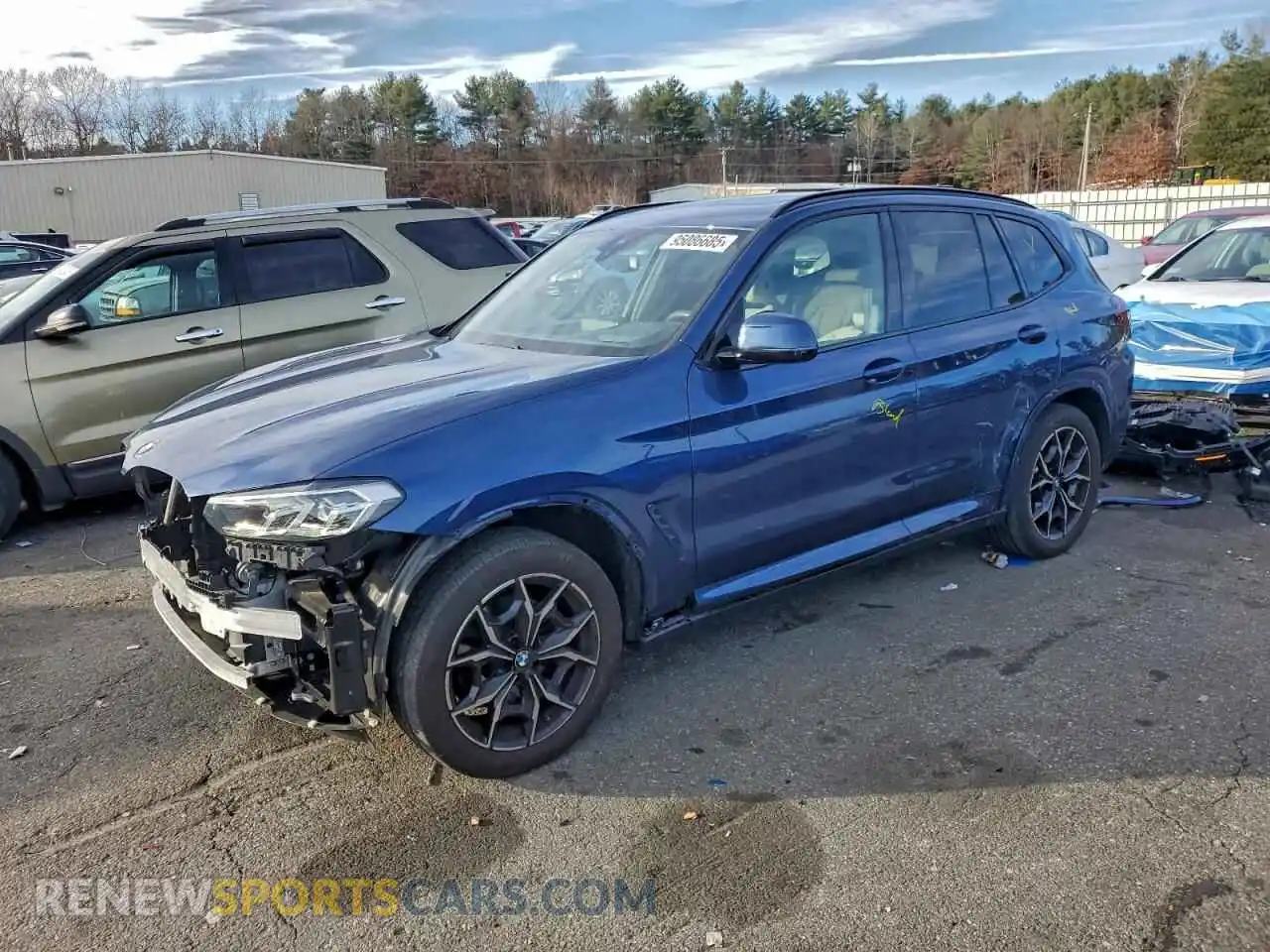 1 Фотография поврежденного автомобиля 5UX53DP08N9J31592 BMW X3 2022