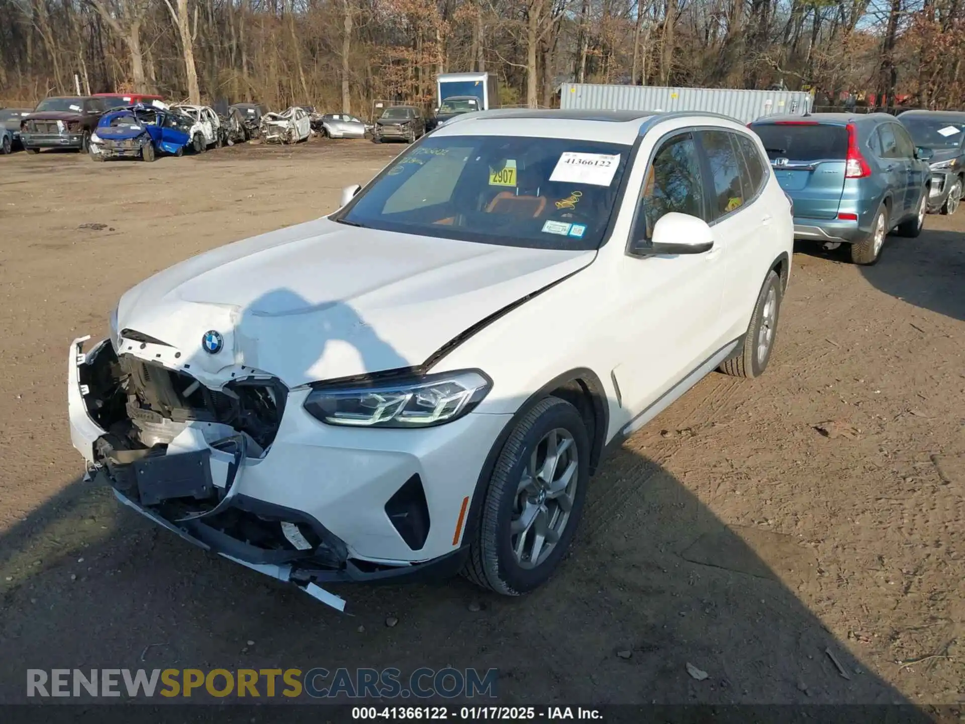 2 Photograph of a damaged car 5UX53DP08N9K35631 BMW X3 2022