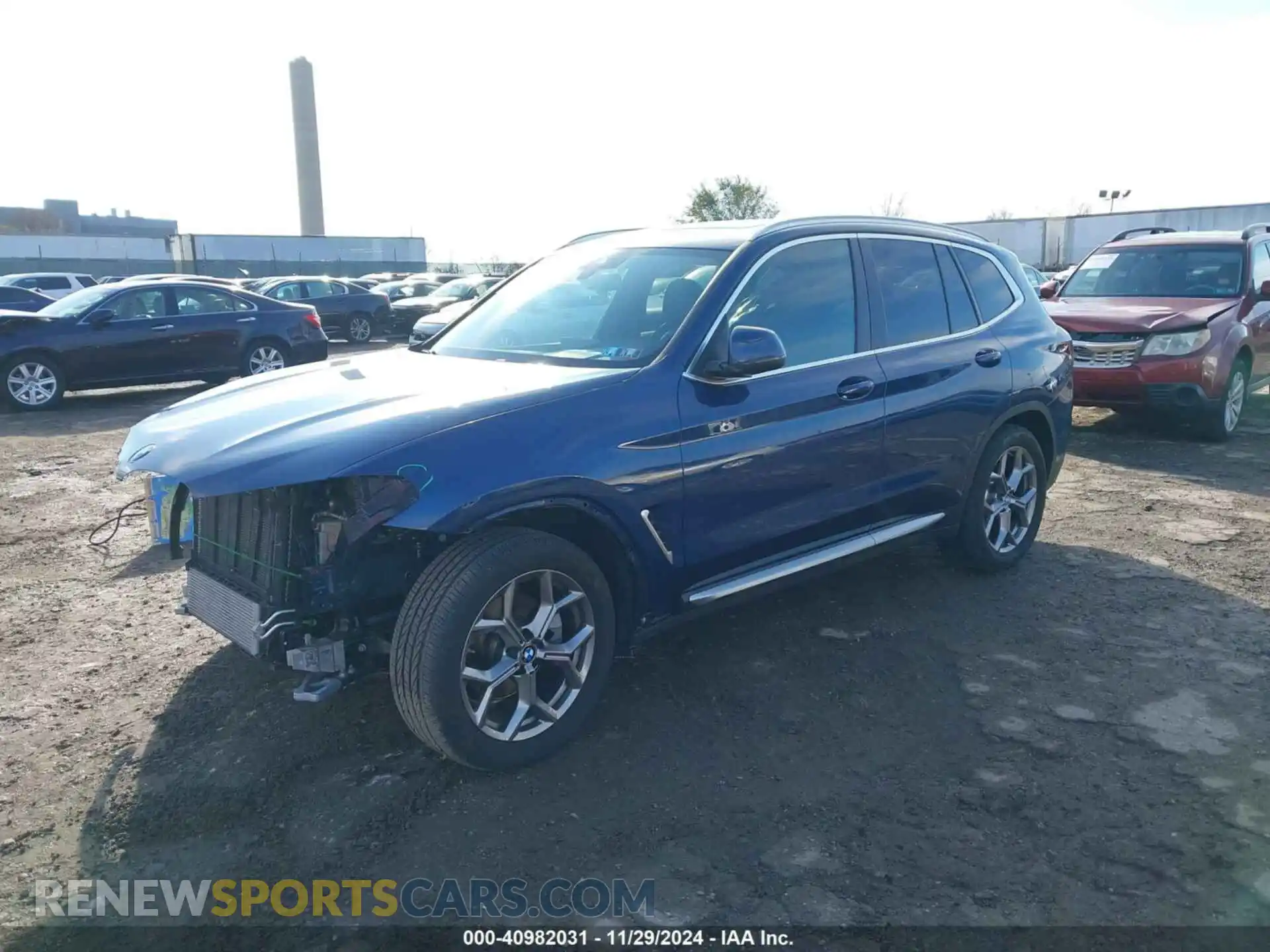 2 Photograph of a damaged car 5UX53DP08N9M75620 BMW X3 2022