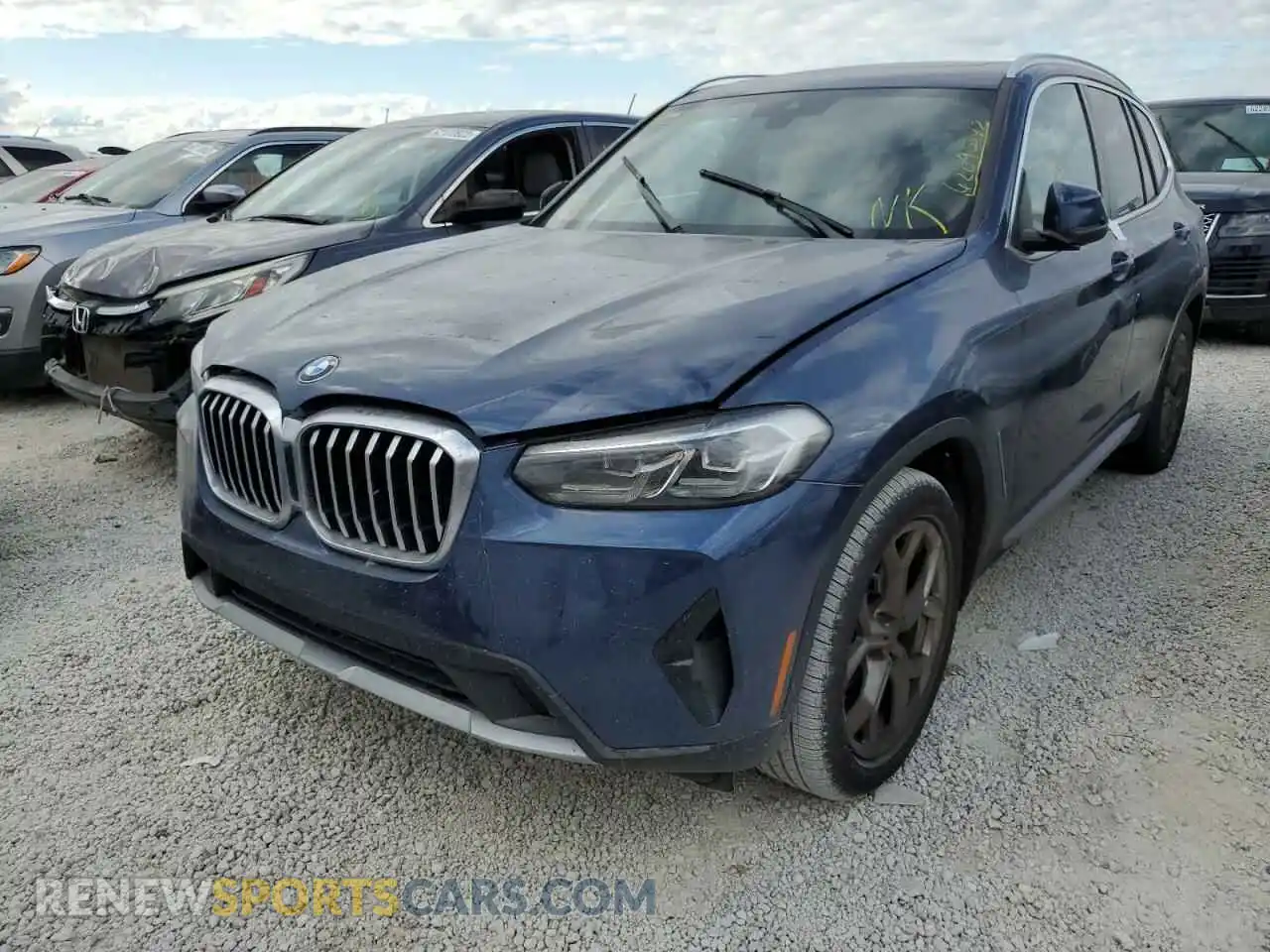 2 Photograph of a damaged car 5UX53DP09N9J53813 BMW X3 2022