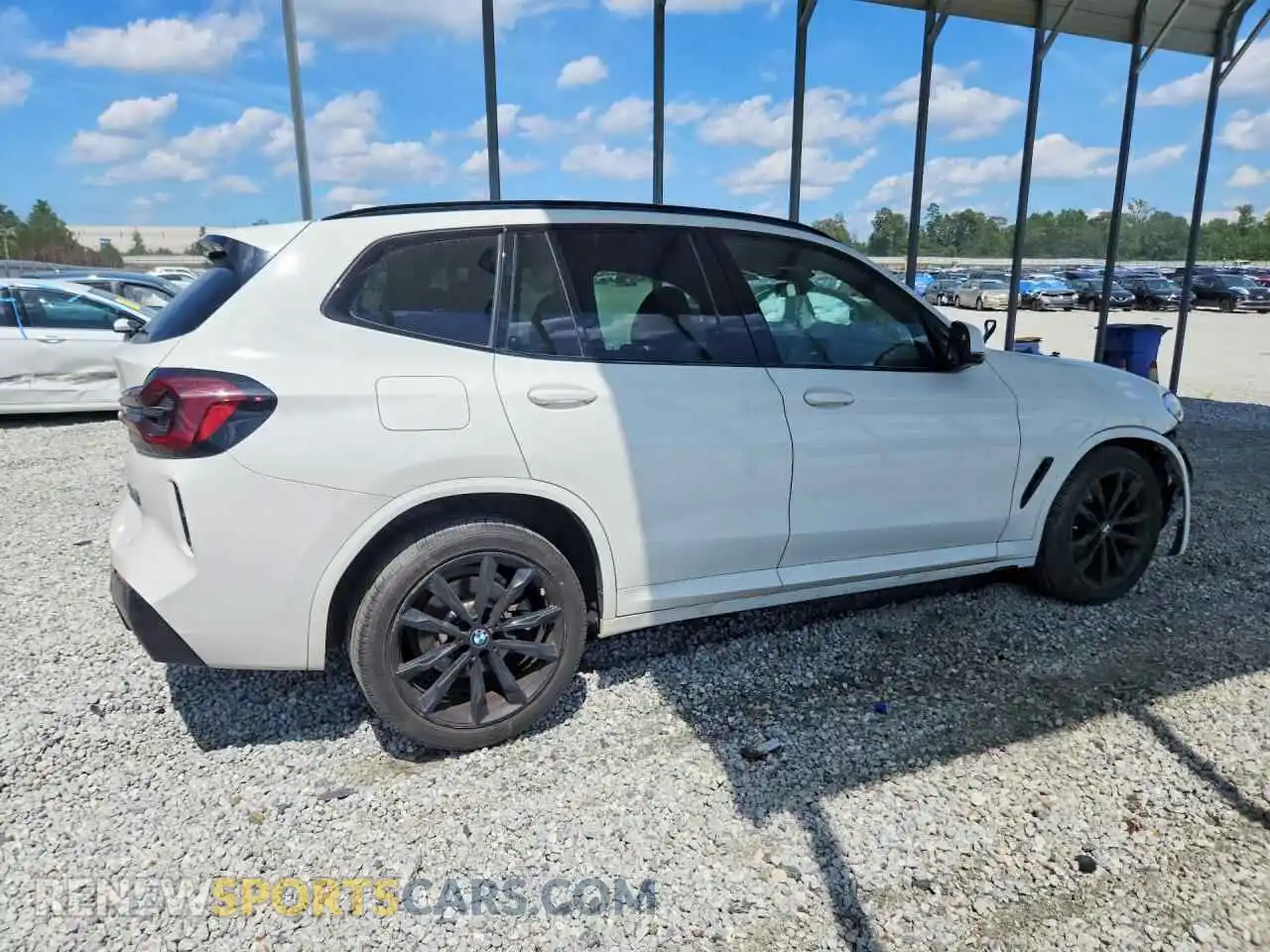 3 fotografías del automóvil dañado 5UX53DP09N9K16117 BMW X3 2022