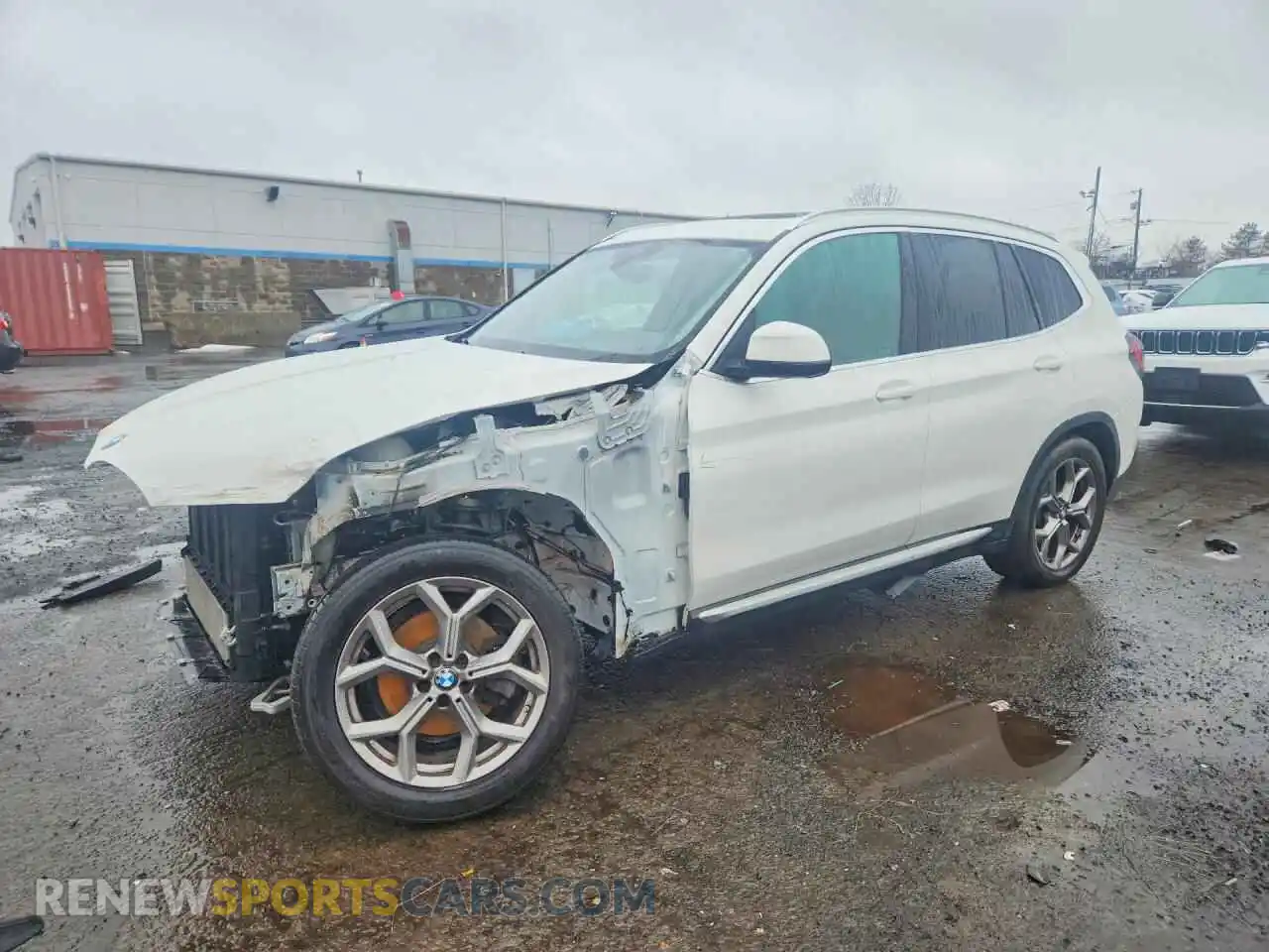 1 Photograph of a damaged car 5UX53DP09N9K53734 BMW X3 2022
