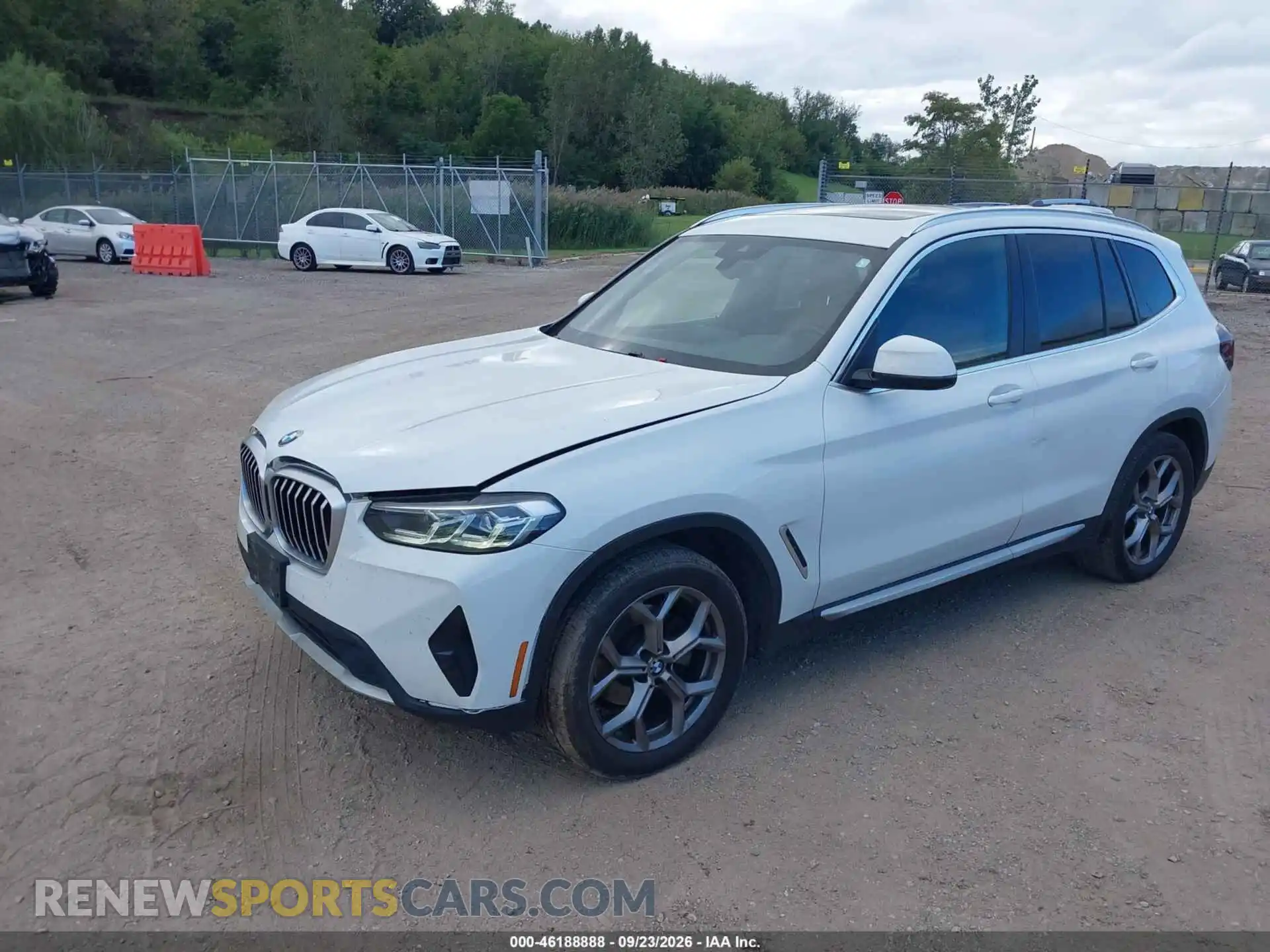 2 Photograph of a damaged car 5UX53DP09N9L35320 BMW X3 2022