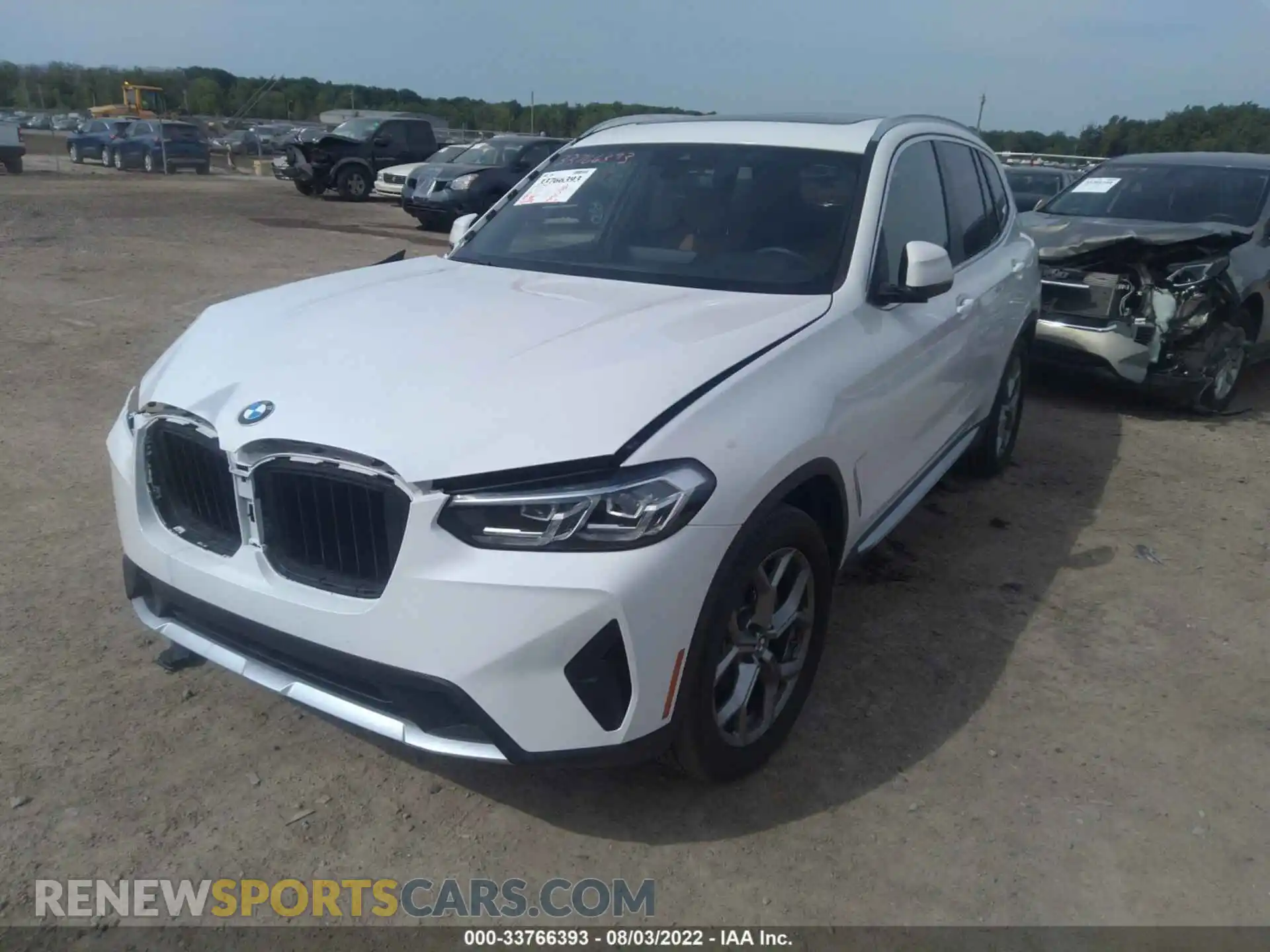 2 Фотография поврежденного автомобиля 5UX53DP09N9M86321 BMW X3 2022