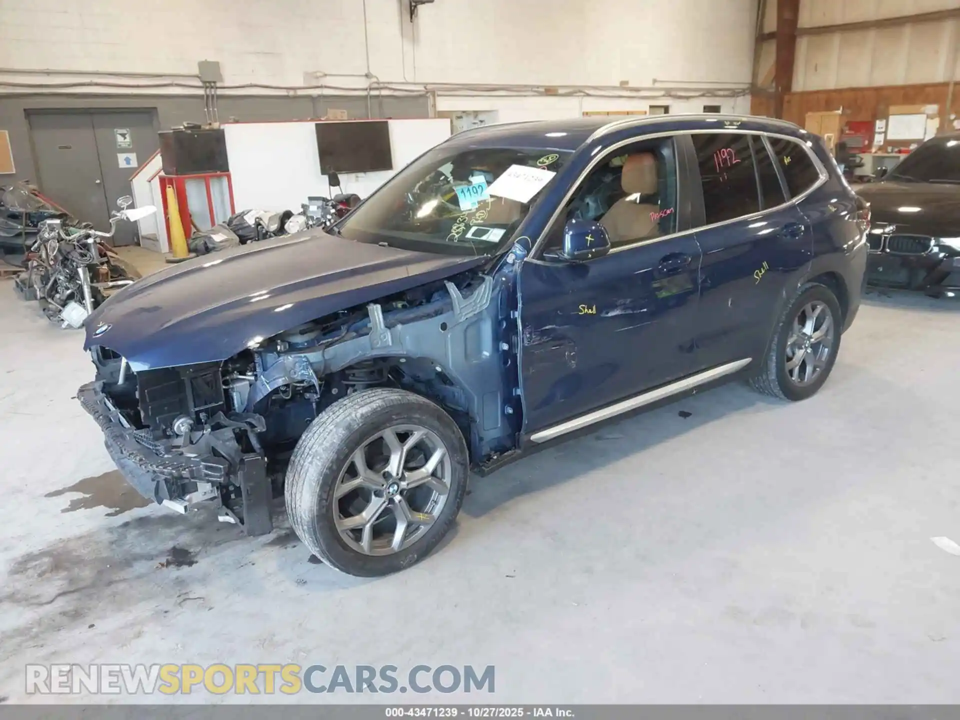 2 Photograph of a damaged car 5UX53DP0XN9J50225 BMW X3 2022