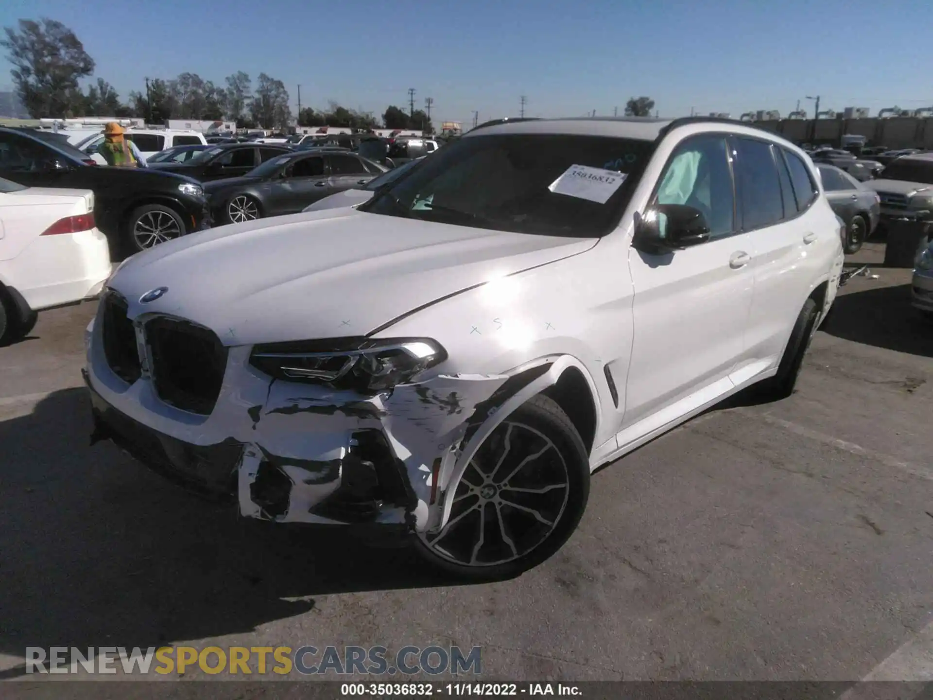 2 Photograph of a damaged car 5UX83DP00N9K25947 BMW X3 2022