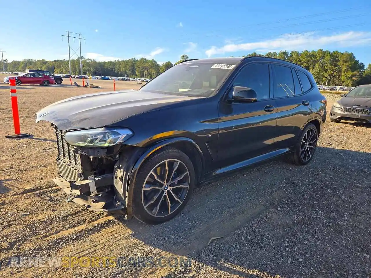 1 Photograph of a damaged car 5UX83DP03N9J11263 BMW X3 2022