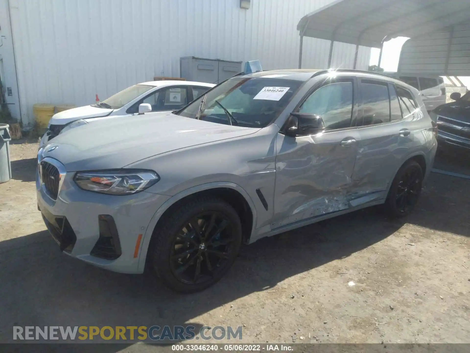 2 fotografías del automóvil dañado 5UX83DP05N9L60180 BMW X3 2022
