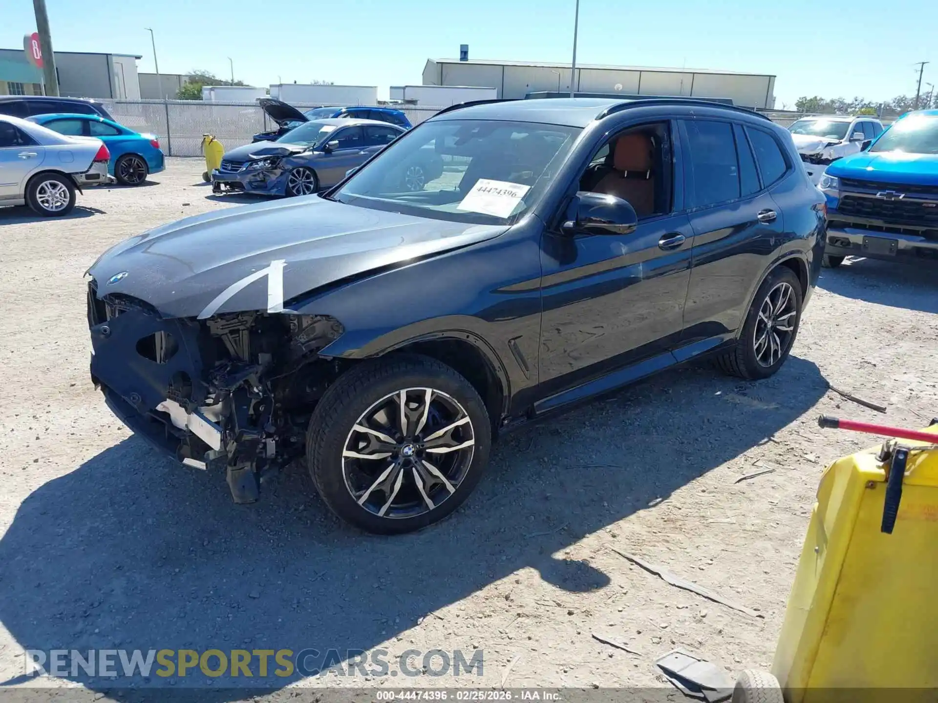 2 Photograph of a damaged car 5UX83DP08N9L43972 BMW X3 2022