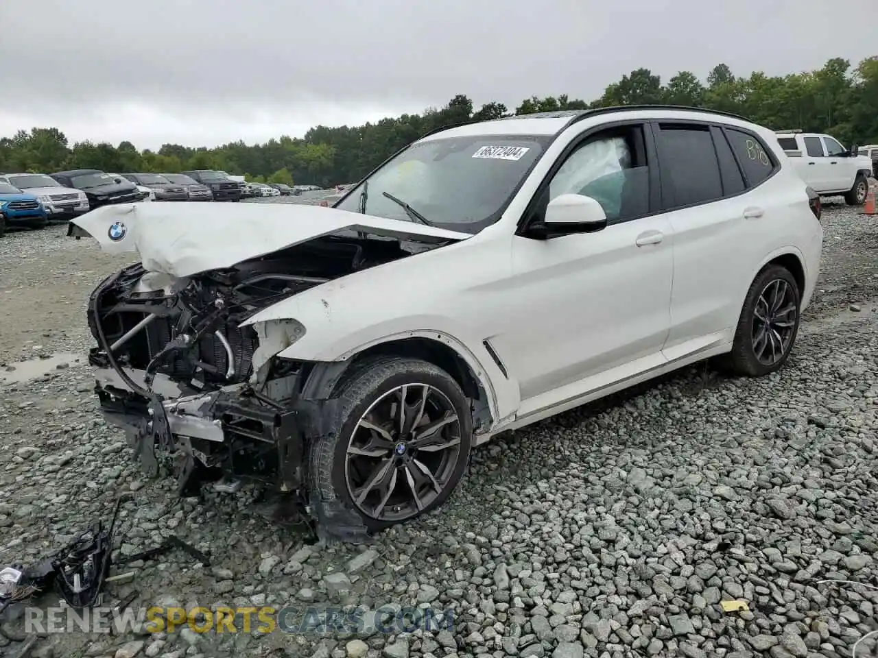 1 Photograph of a damaged car WBX47DP02NN142115 BMW X3 2022
