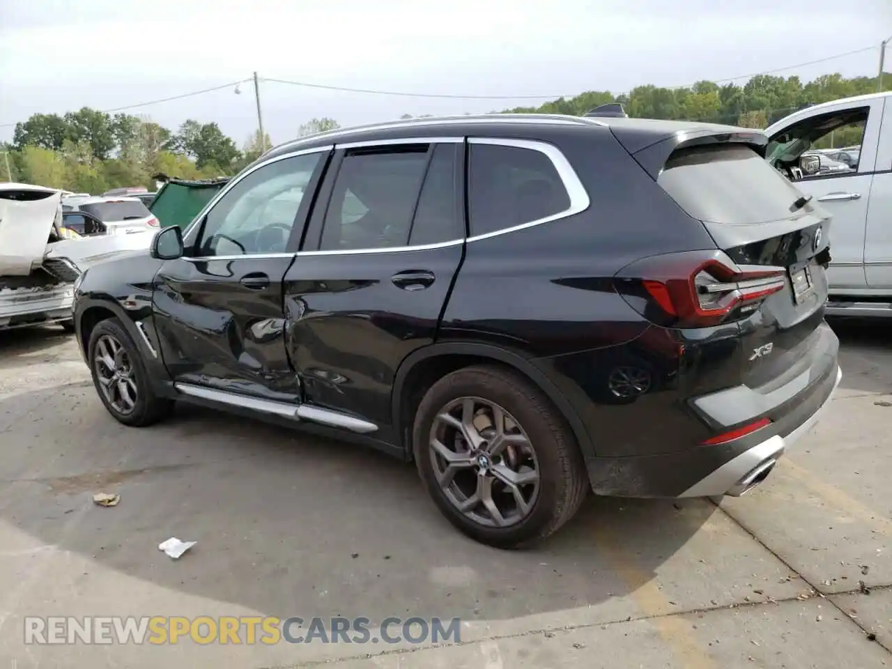 2 Photograph of a damaged car WBX47DP02NN155513 BMW X3 2022