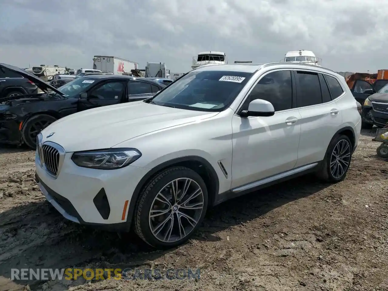 1 Photograph of a damaged car WBX47DP06NN176543 BMW X3 2022
