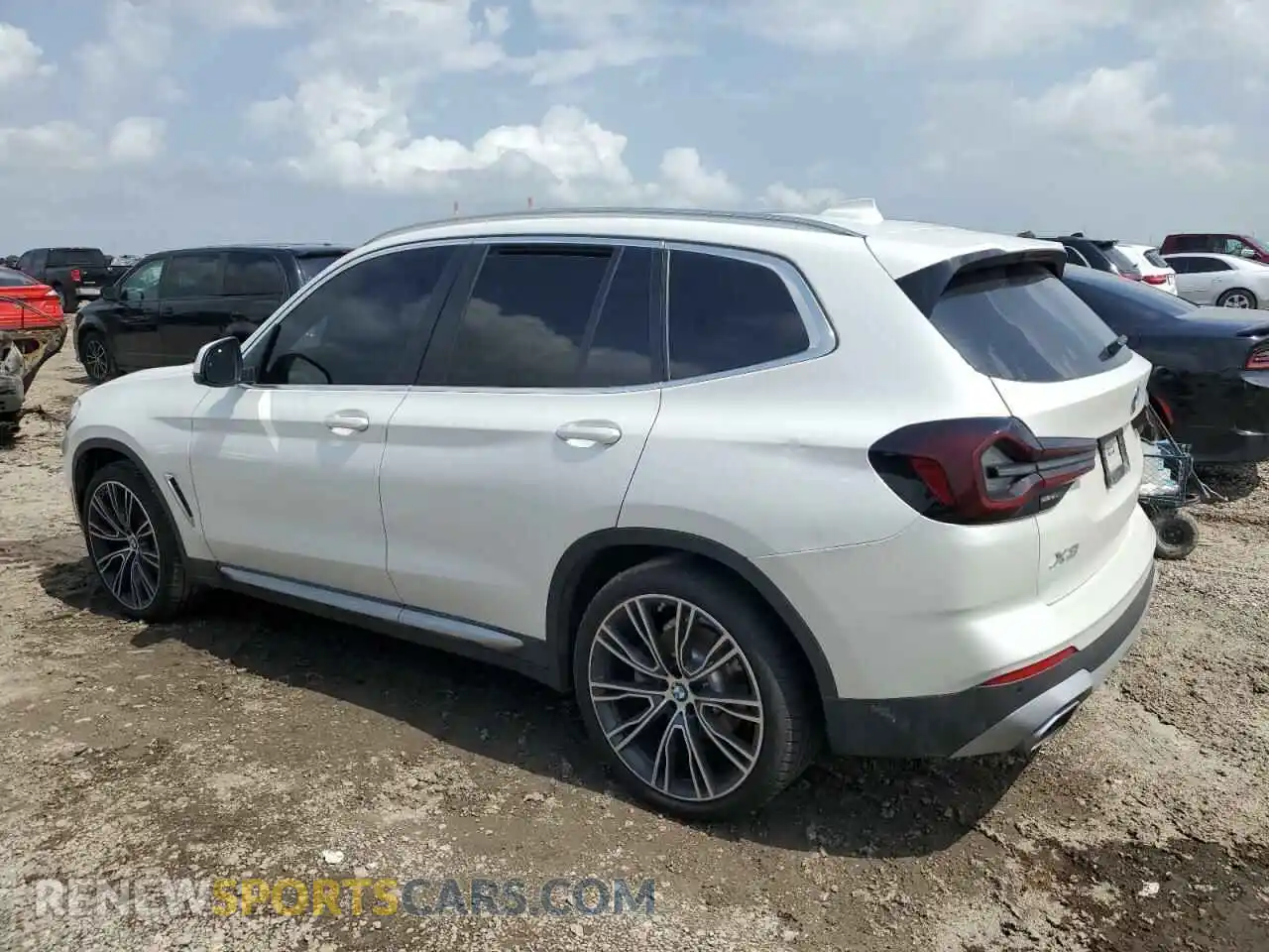 2 Photograph of a damaged car WBX47DP06NN176543 BMW X3 2022
