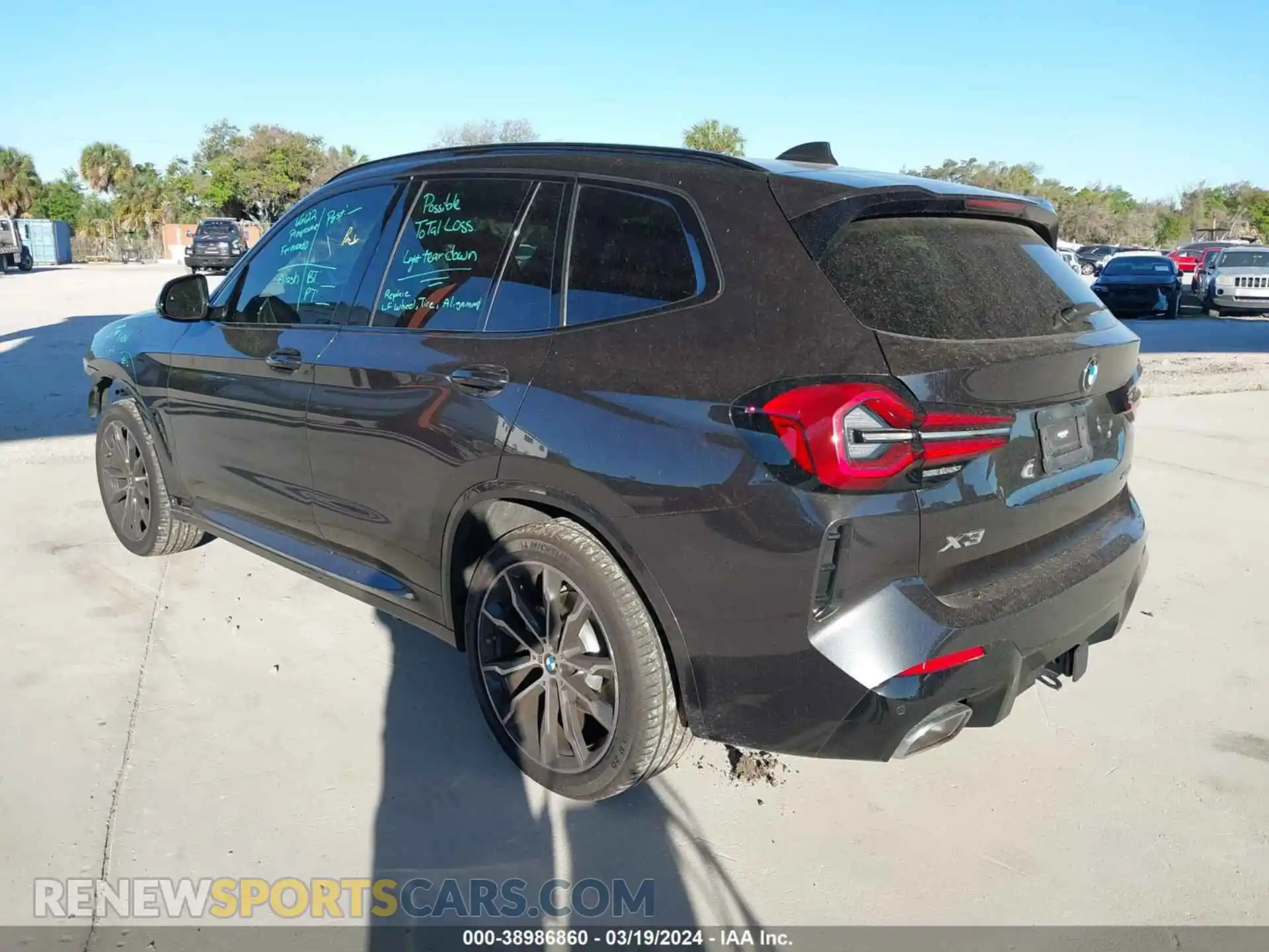 3 Photograph of a damaged car WBX57DP02NN175488 BMW X3 2022