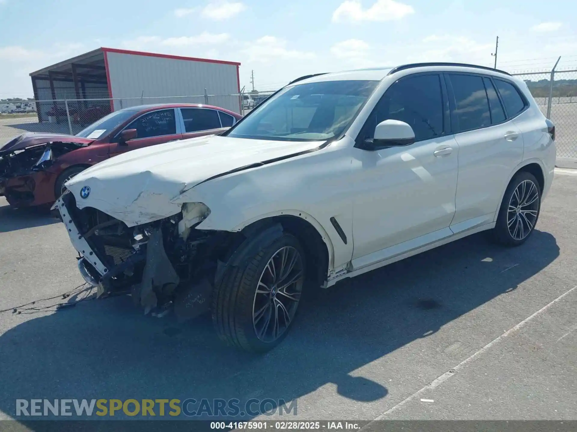 2 Photograph of a damaged car WBX57DP06NN173243 BMW X3 2022