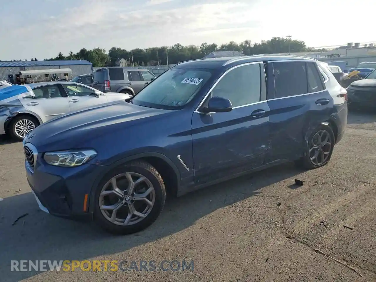 1 Photograph of a damaged car WBX57DP06NN173579 BMW X3 2022