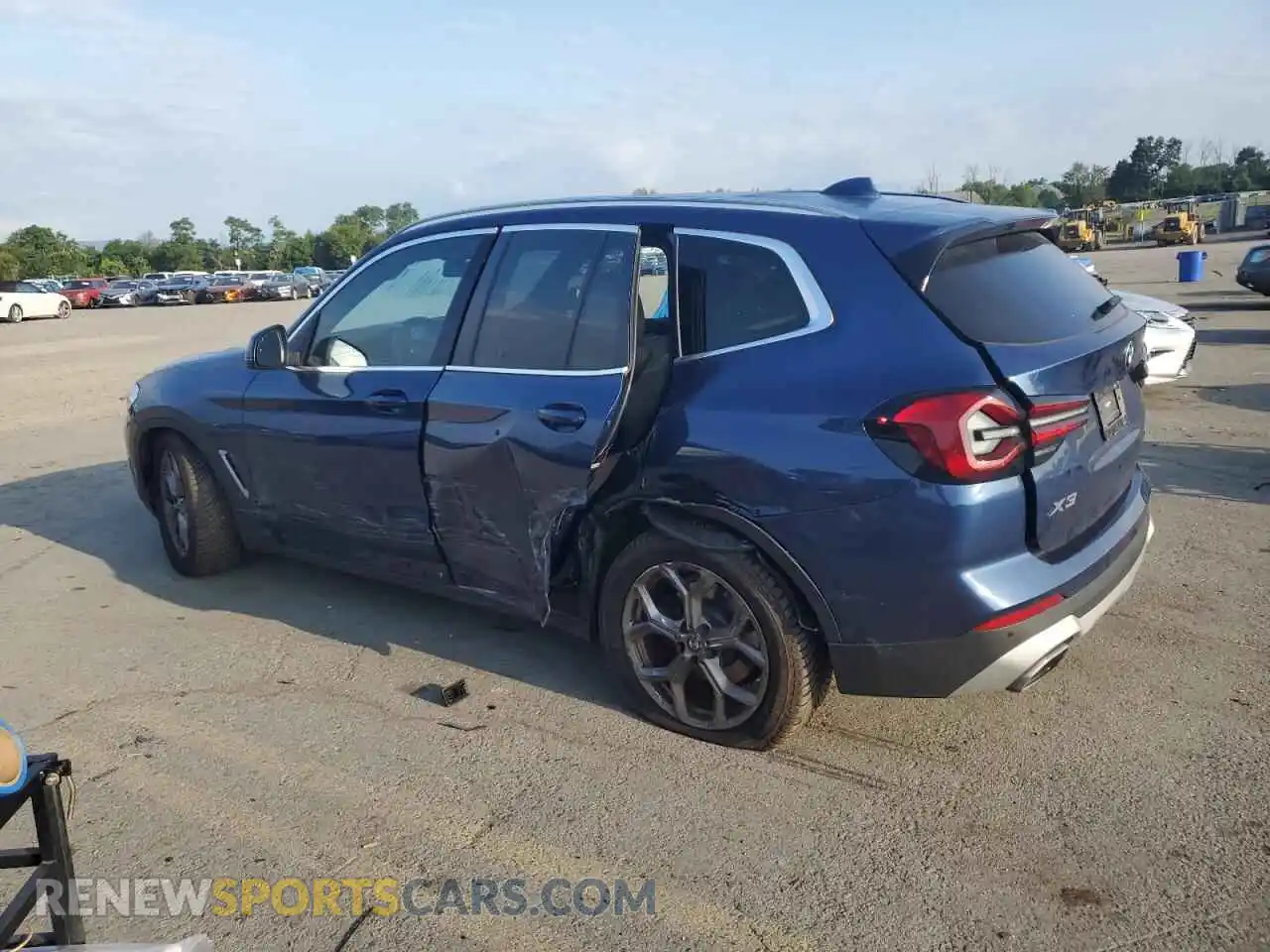 2 Photograph of a damaged car WBX57DP06NN173579 BMW X3 2022