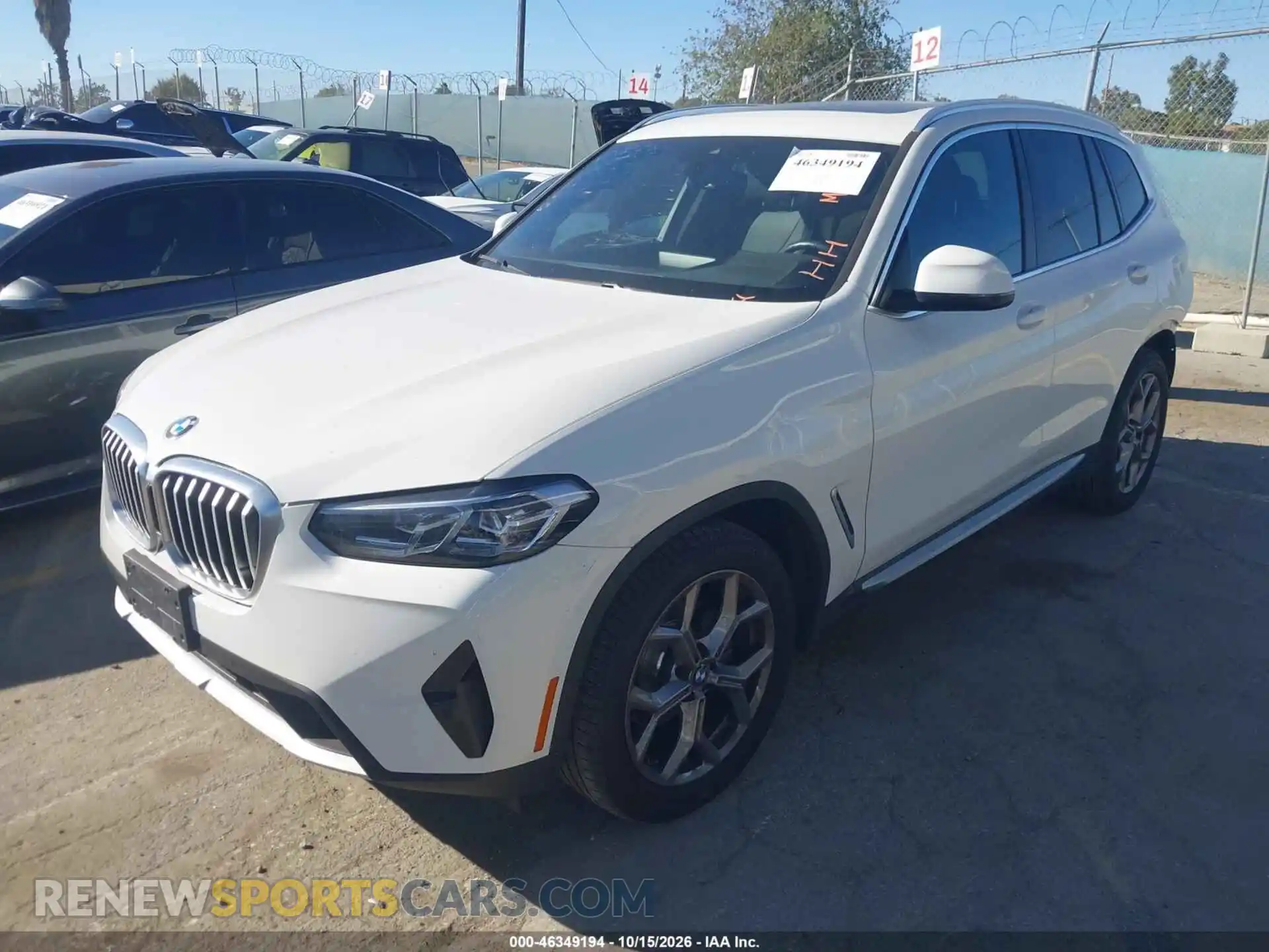 2 Фотография поврежденного автомобиля WBX57DP07NN172859 BMW X3 2022