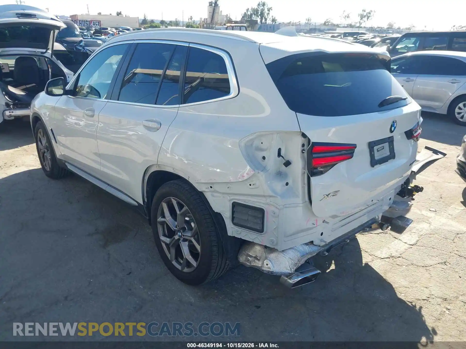 3 Фотография поврежденного автомобиля WBX57DP07NN172859 BMW X3 2022
