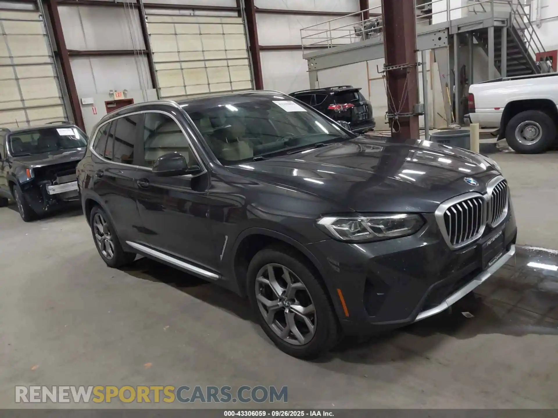 1 Photograph of a damaged car WBX57DP08NN169677 BMW X3 2022