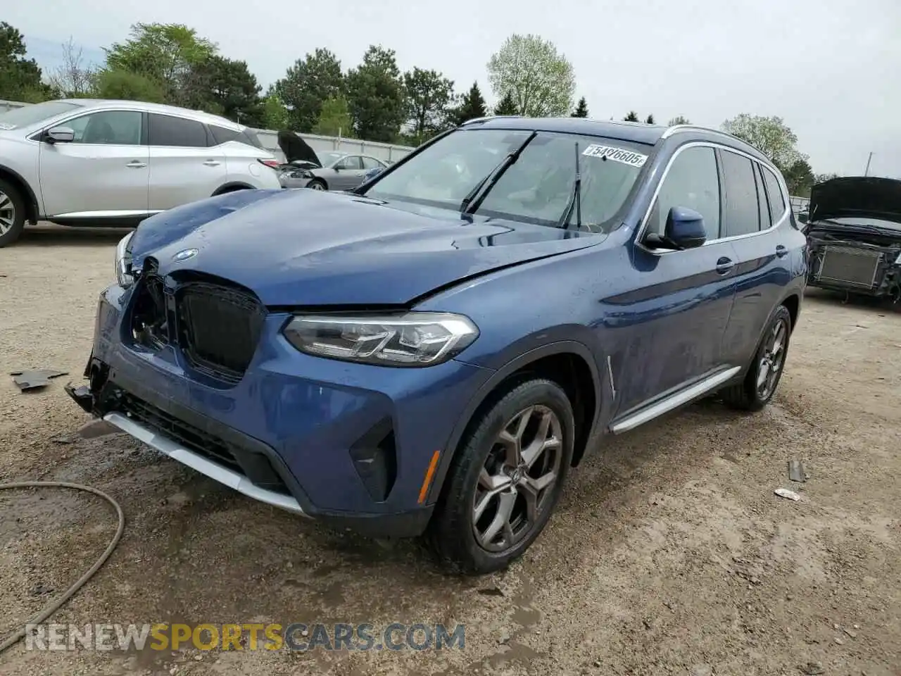 1 Photograph of a damaged car WBX57DP09NN160731 BMW X3 2022