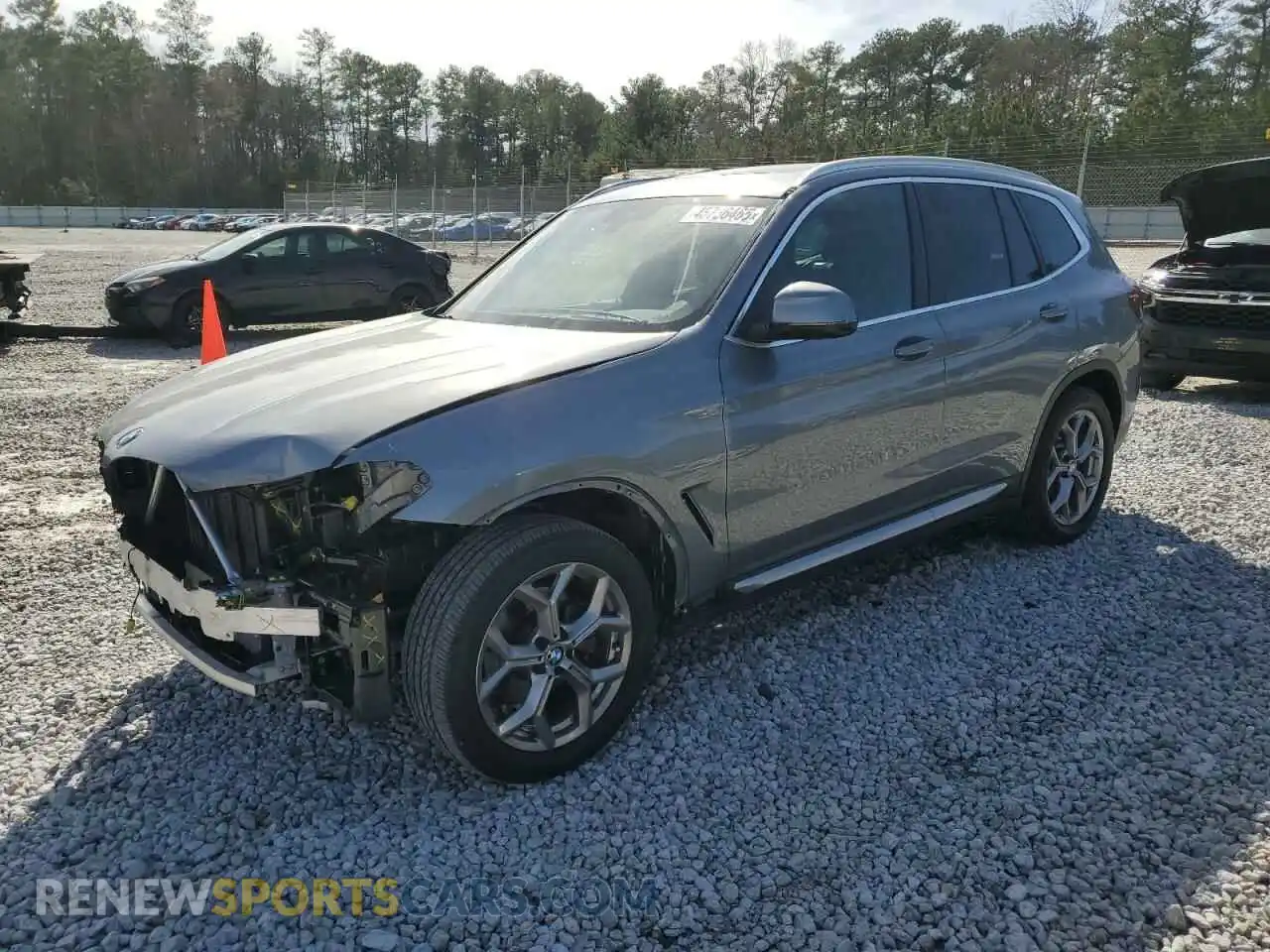 1 Photograph of a damaged car 5UX43DP00P9N87293 BMW X3 2023
