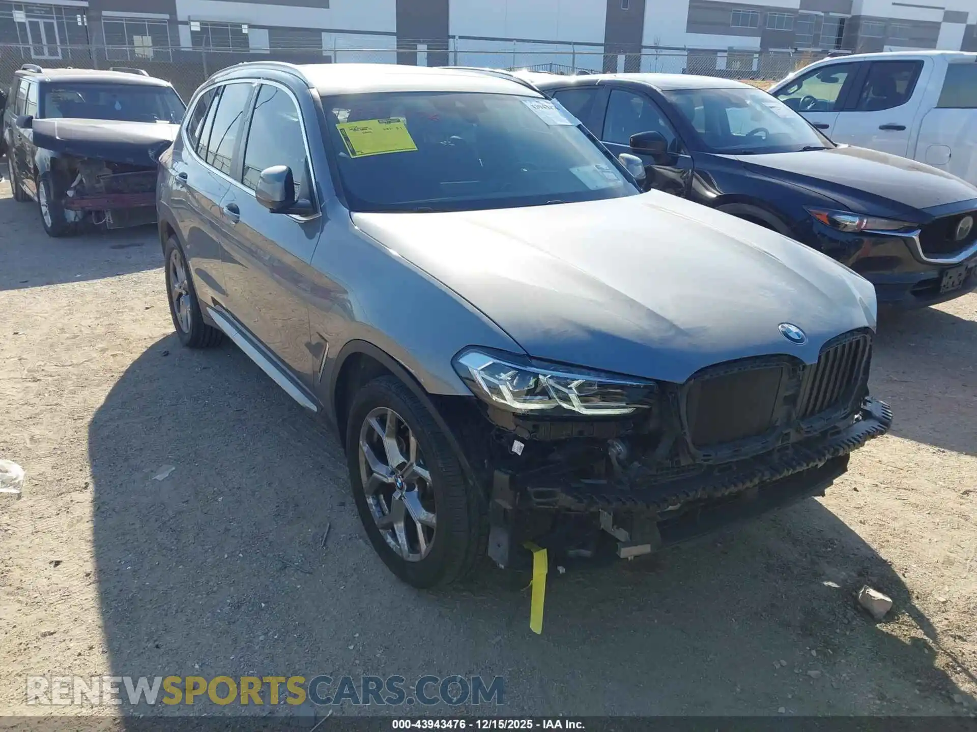 1 Photograph of a damaged car 5UX43DP00P9S57007 BMW X3 2023