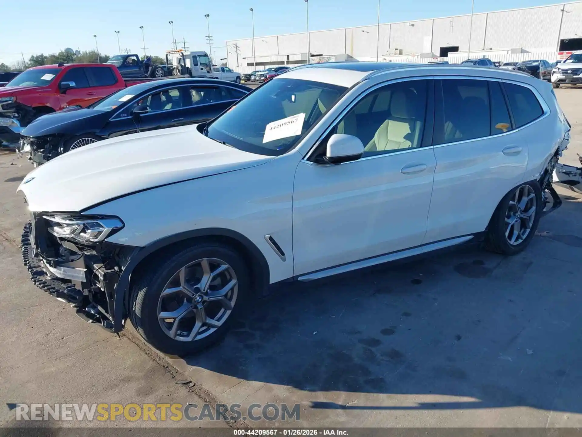 2 Photograph of a damaged car 5UX43DP00P9S68928 BMW X3 2023