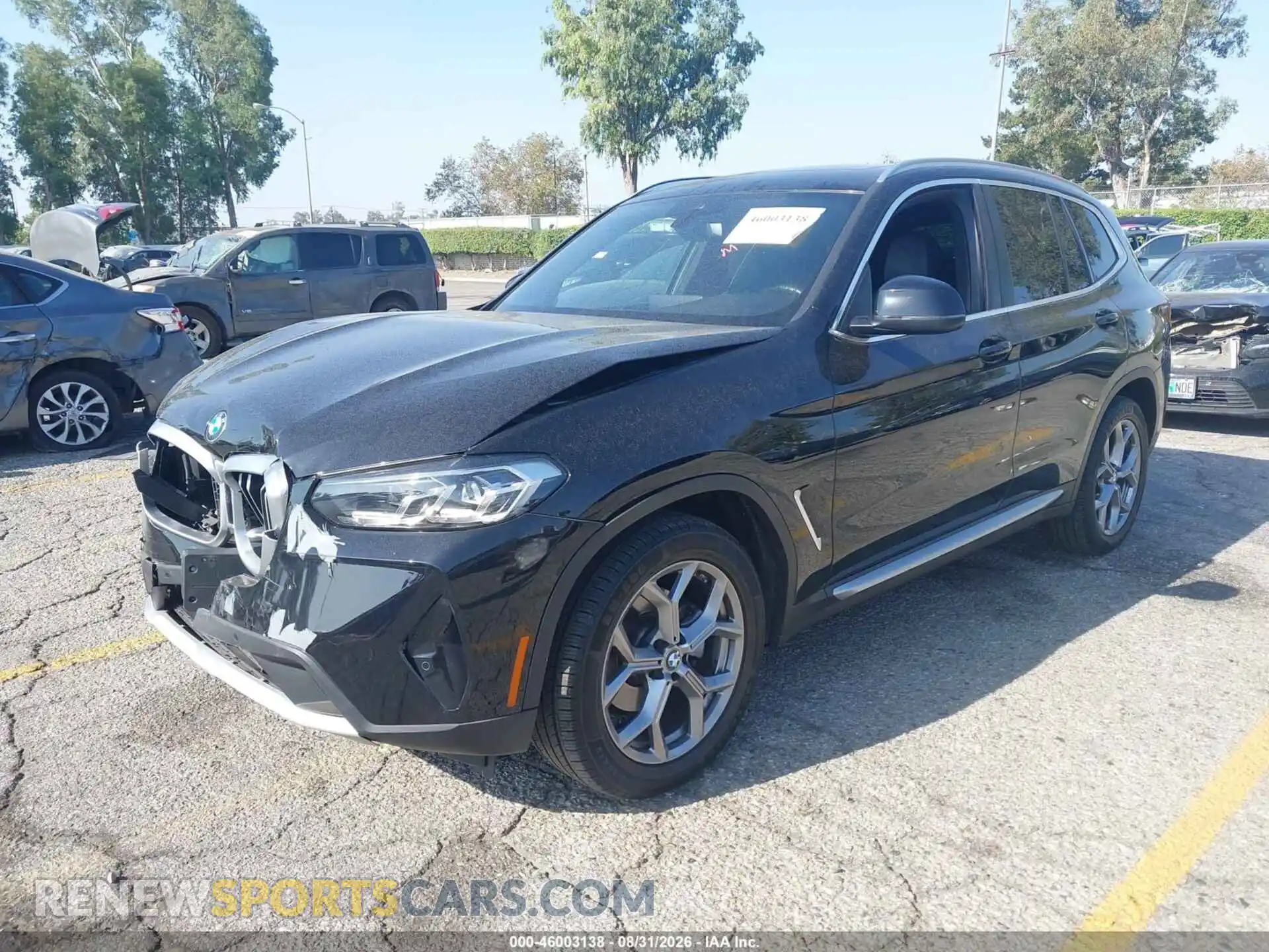 2 fotografías del automóvil dañado 5UX43DP01P9R49728 BMW X3 2023
