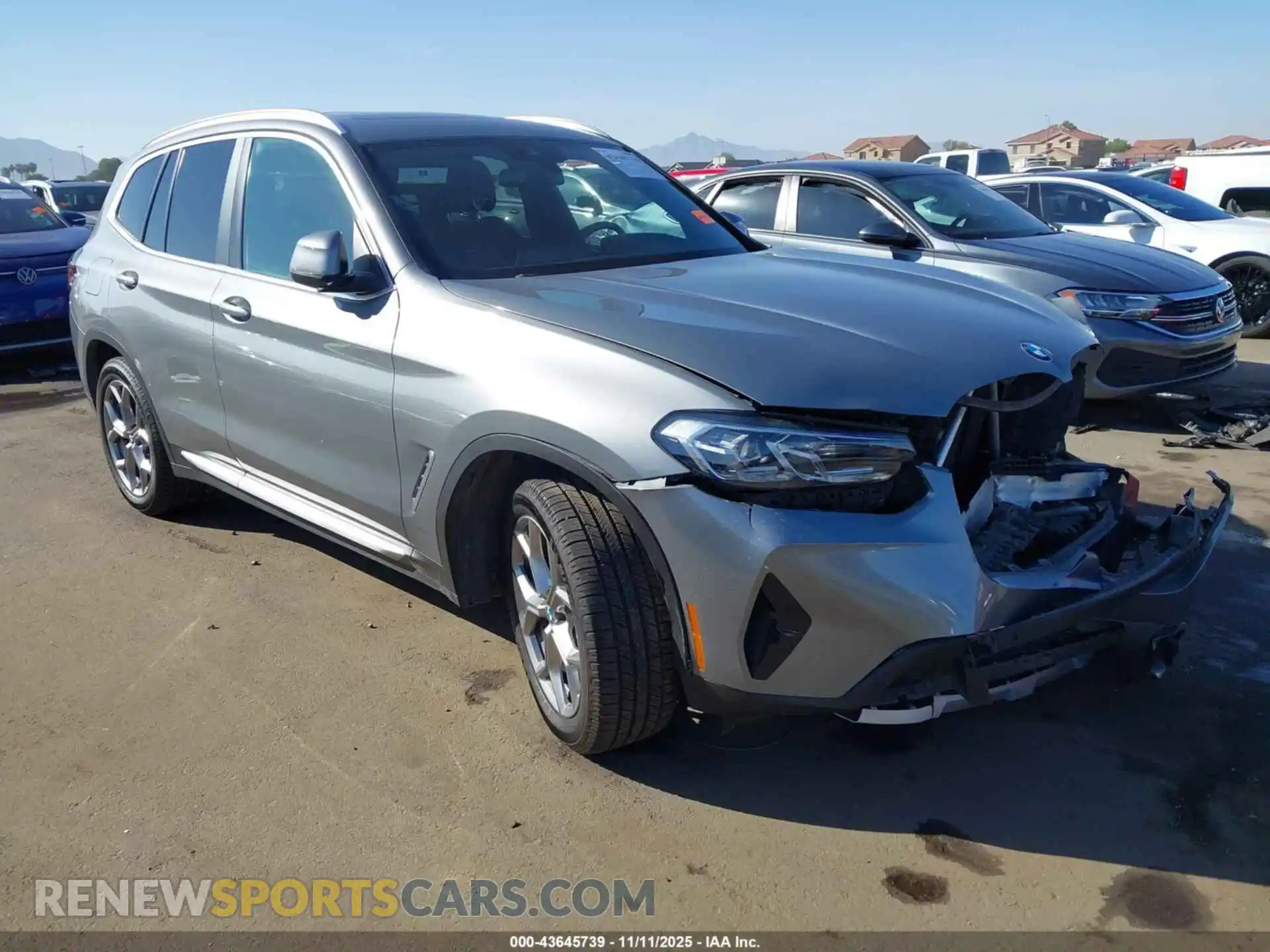 1 Photograph of a damaged car 5UX43DP01P9R75293 BMW X3 2023