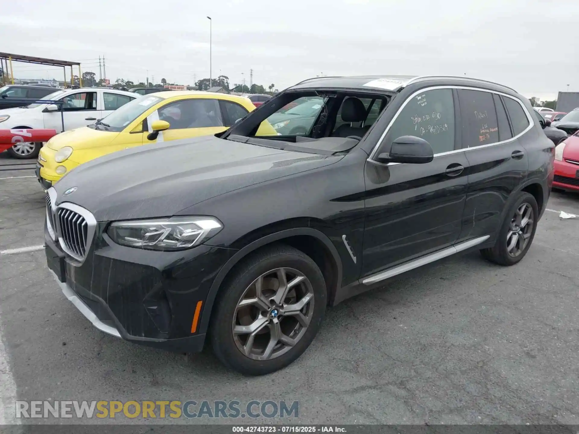 2 fotografías del automóvil dañado 5UX43DP02P9S79655 BMW X3 2023