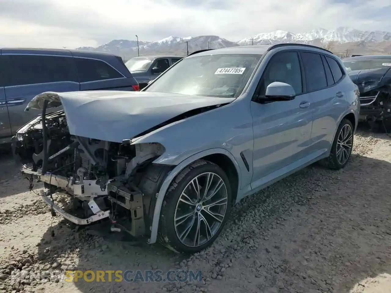 1 Photograph of a damaged car 5UX43DP04P9R59296 BMW X3 2023