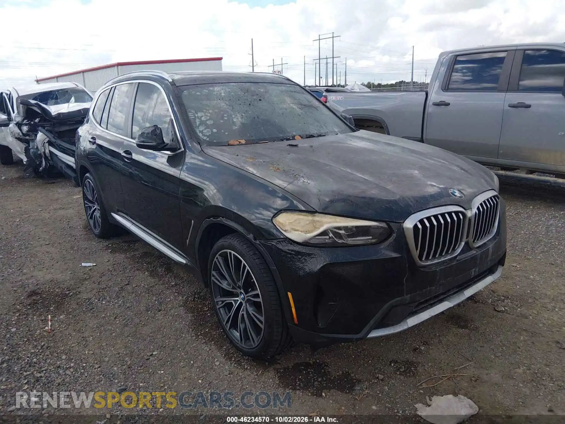 1 Photograph of a damaged car 5UX43DP04P9R90659 BMW X3 2023