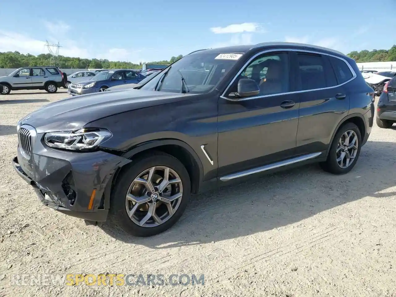 1 Photograph of a damaged car 5UX43DP05P9P14863 BMW X3 2023