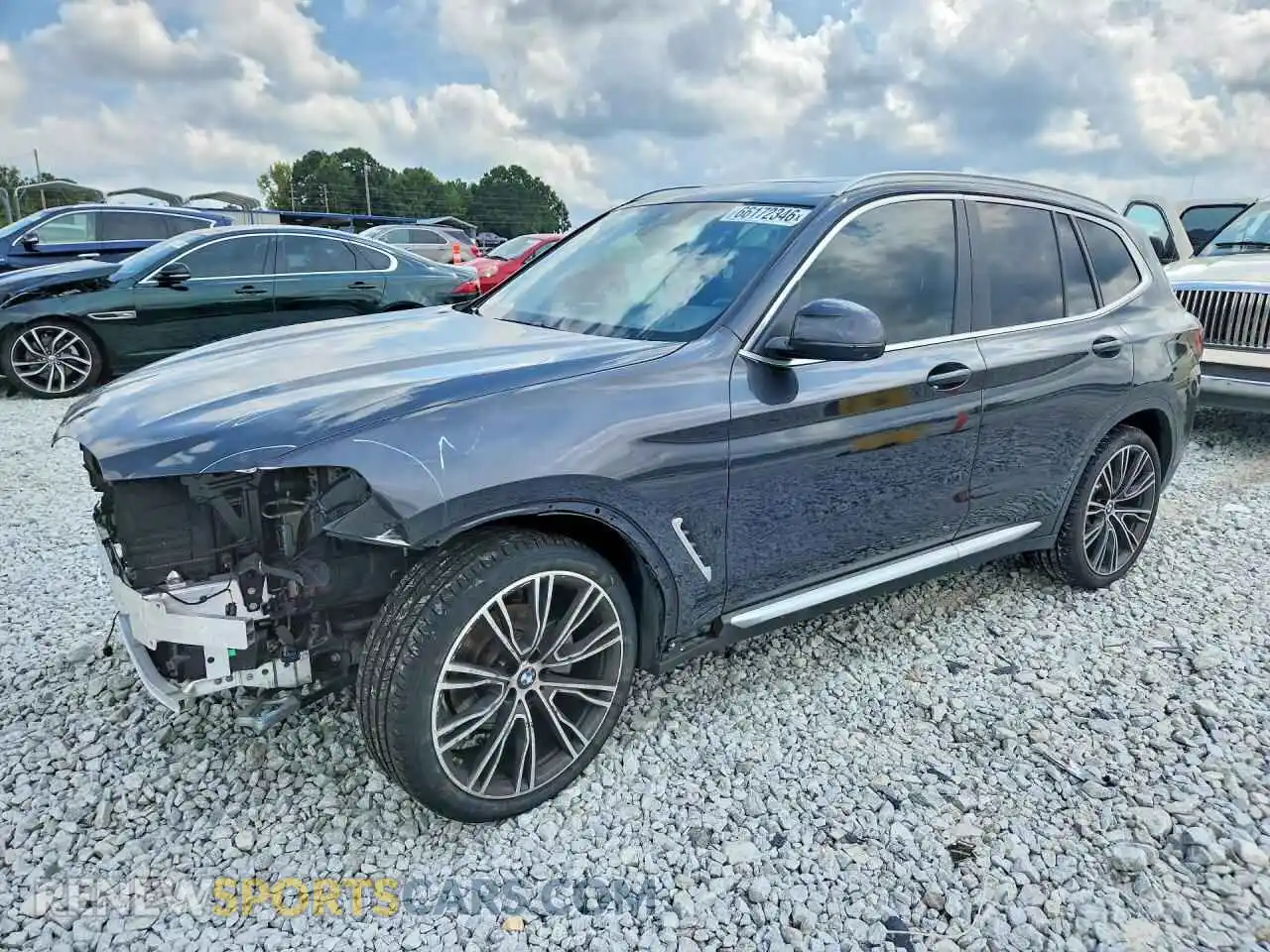 1 Photograph of a damaged car 5UX43DP07P9R28334 BMW X3 2023