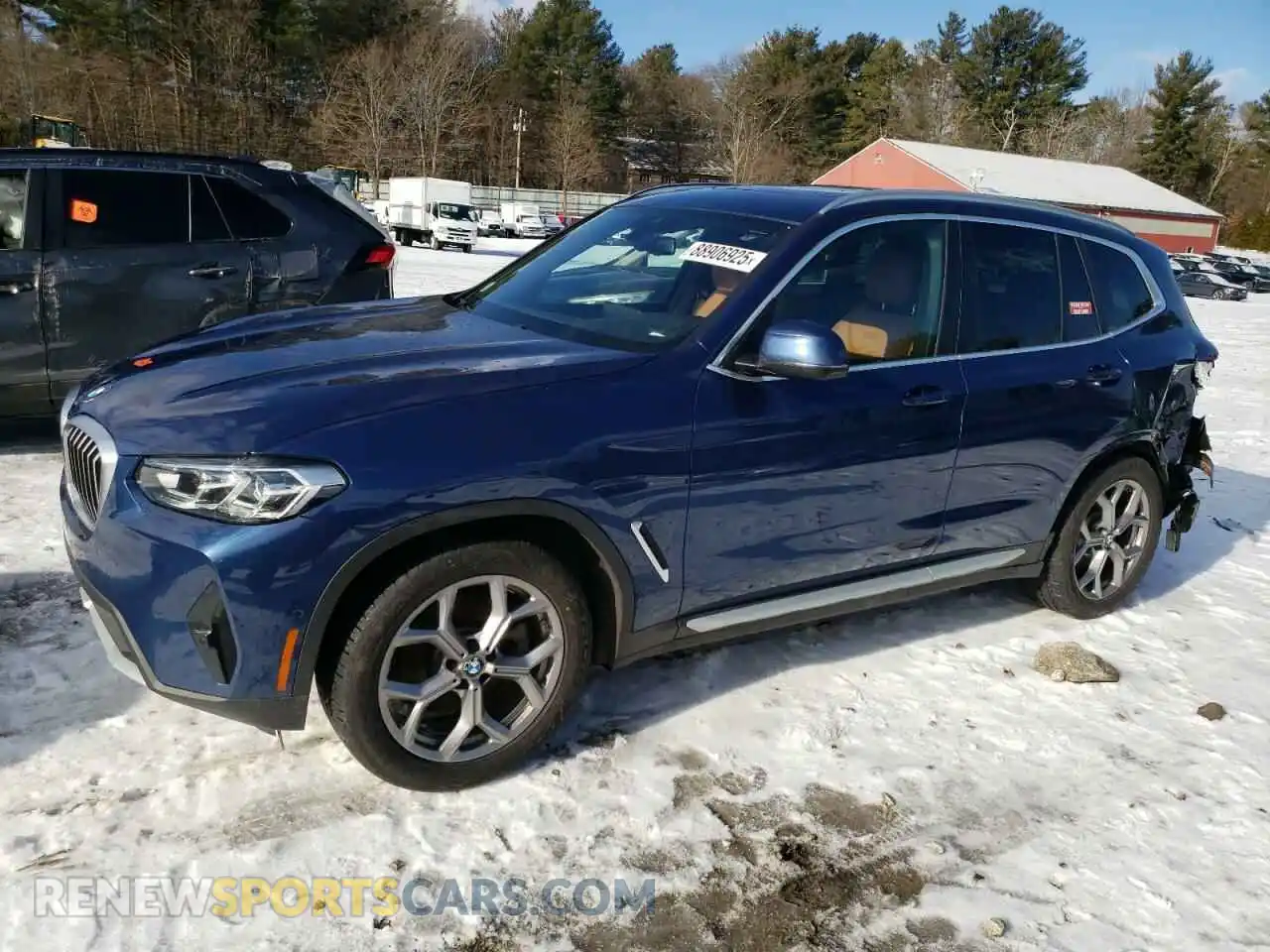1 Photograph of a damaged car 5UX43DP08P9P42611 BMW X3 2023