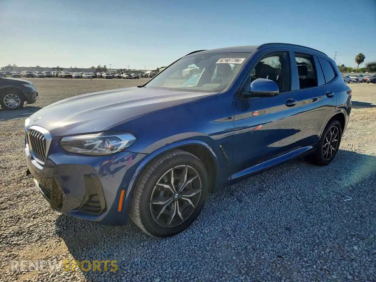 1 fotografías del automóvil dañado 5UX43DP08P9T06048 BMW X3 2023