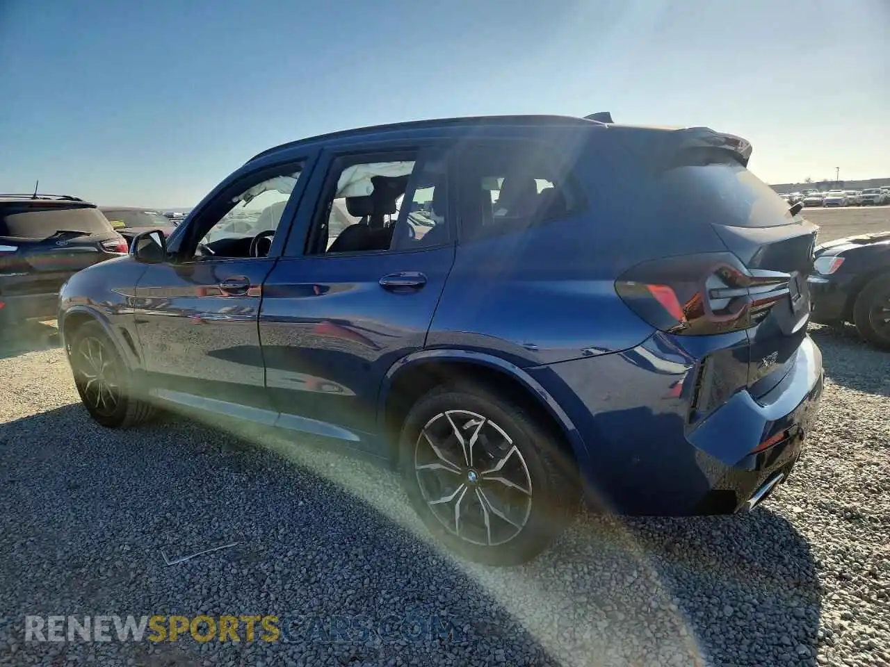 2 fotografías del automóvil dañado 5UX43DP08P9T06048 BMW X3 2023
