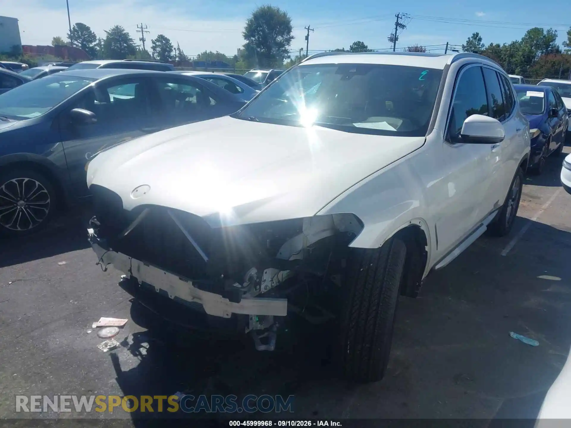 2 fotografías del automóvil dañado 5UX53DP00P9P05993 BMW X3 2023