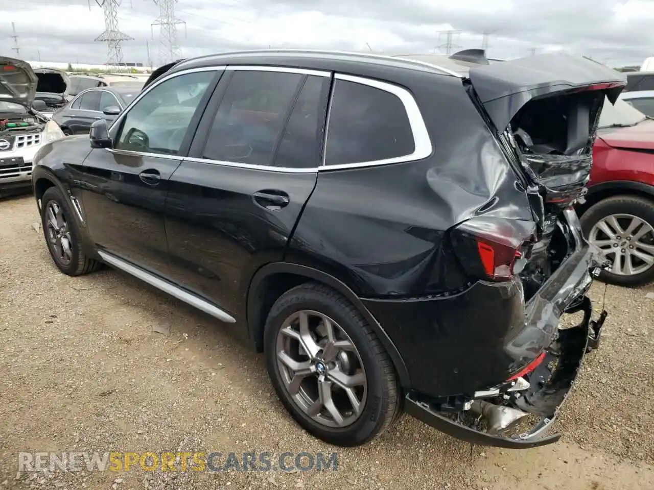 2 Photograph of a damaged car 5UX53DP00P9S48442 BMW X3 2023