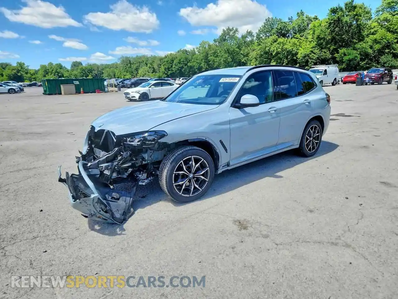 1 fotografías del automóvil dañado 5UX53DP00P9S88472 BMW X3 2023
